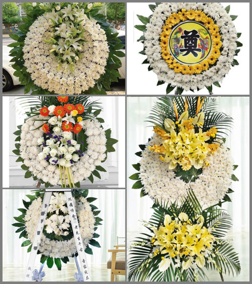 山西晋城泽州县山河镇富庄村花圈速递